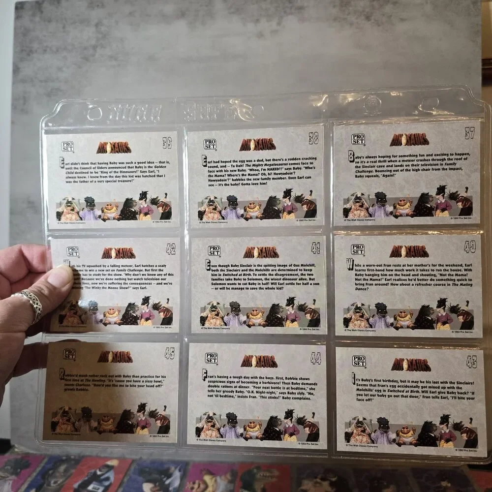 1992 Pro Set Dinosaurs Full Set 1-50 Plus 10 Puzzle Cards And 5 Trivia Cards